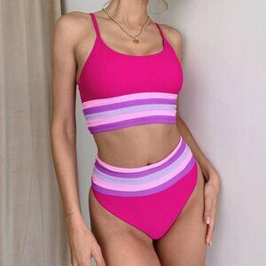 NWT Millie Bottom in Raspberry Colorblock